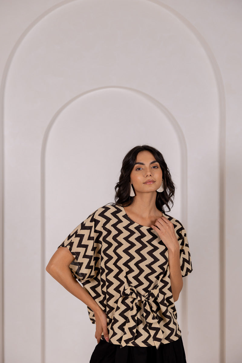 Bow-tie Top - Chevrons
