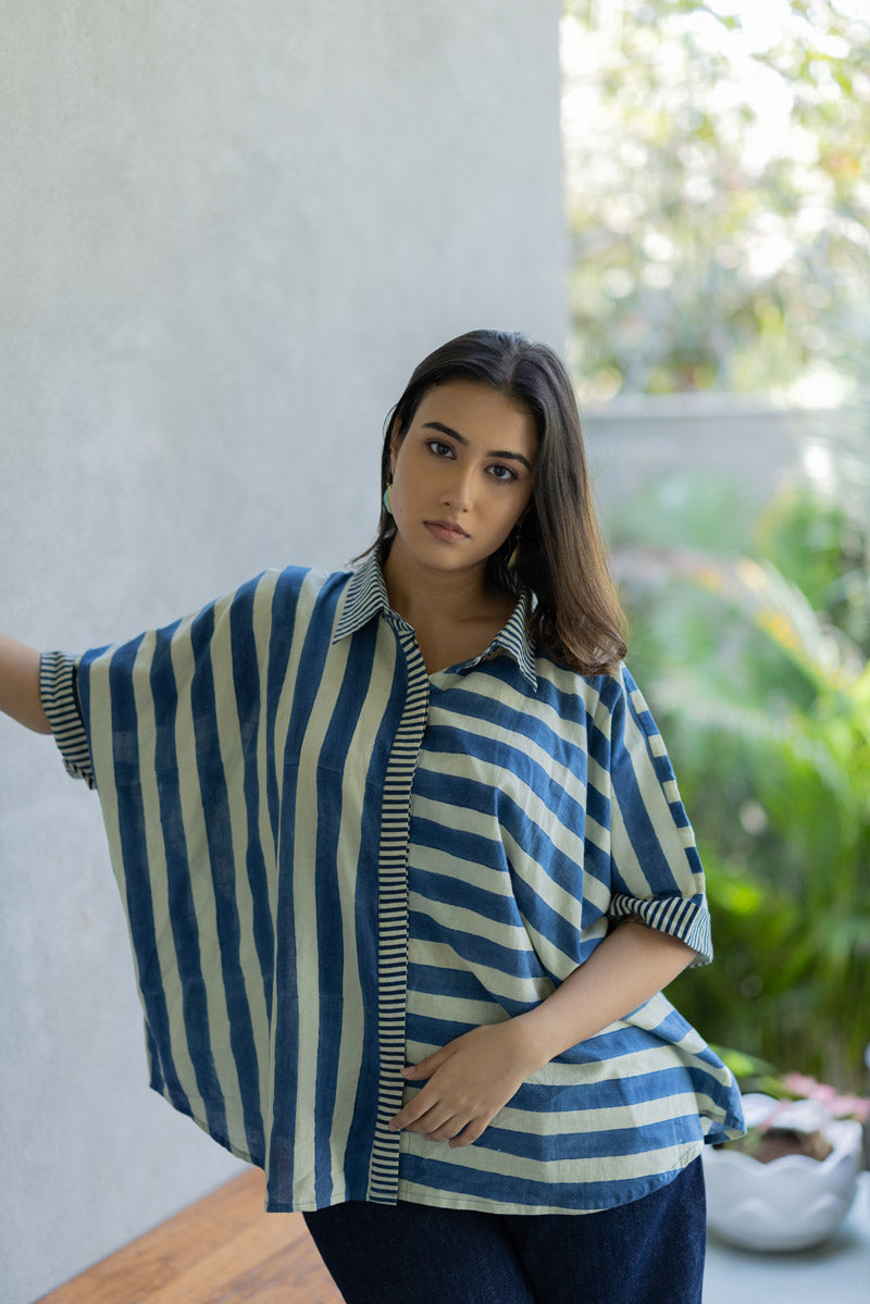Flow Shirt - Indigo Breeze