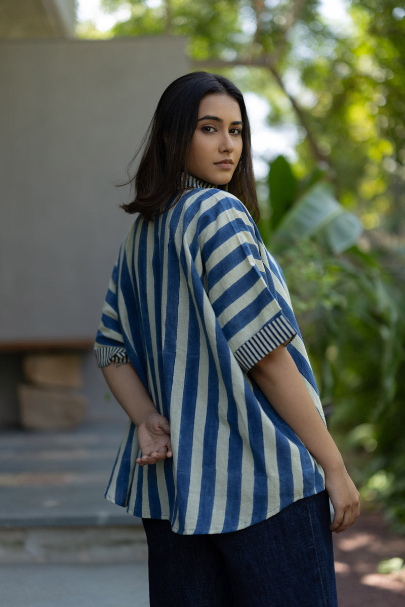 Flow Shirt - Indigo Breeze