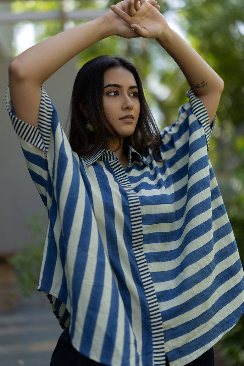 Flow Shirt - Indigo Breeze