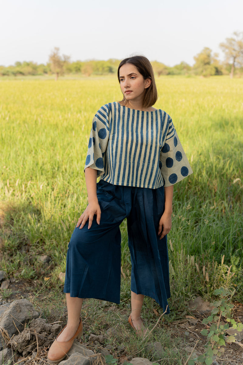 Basic Top - Indigo Stripes