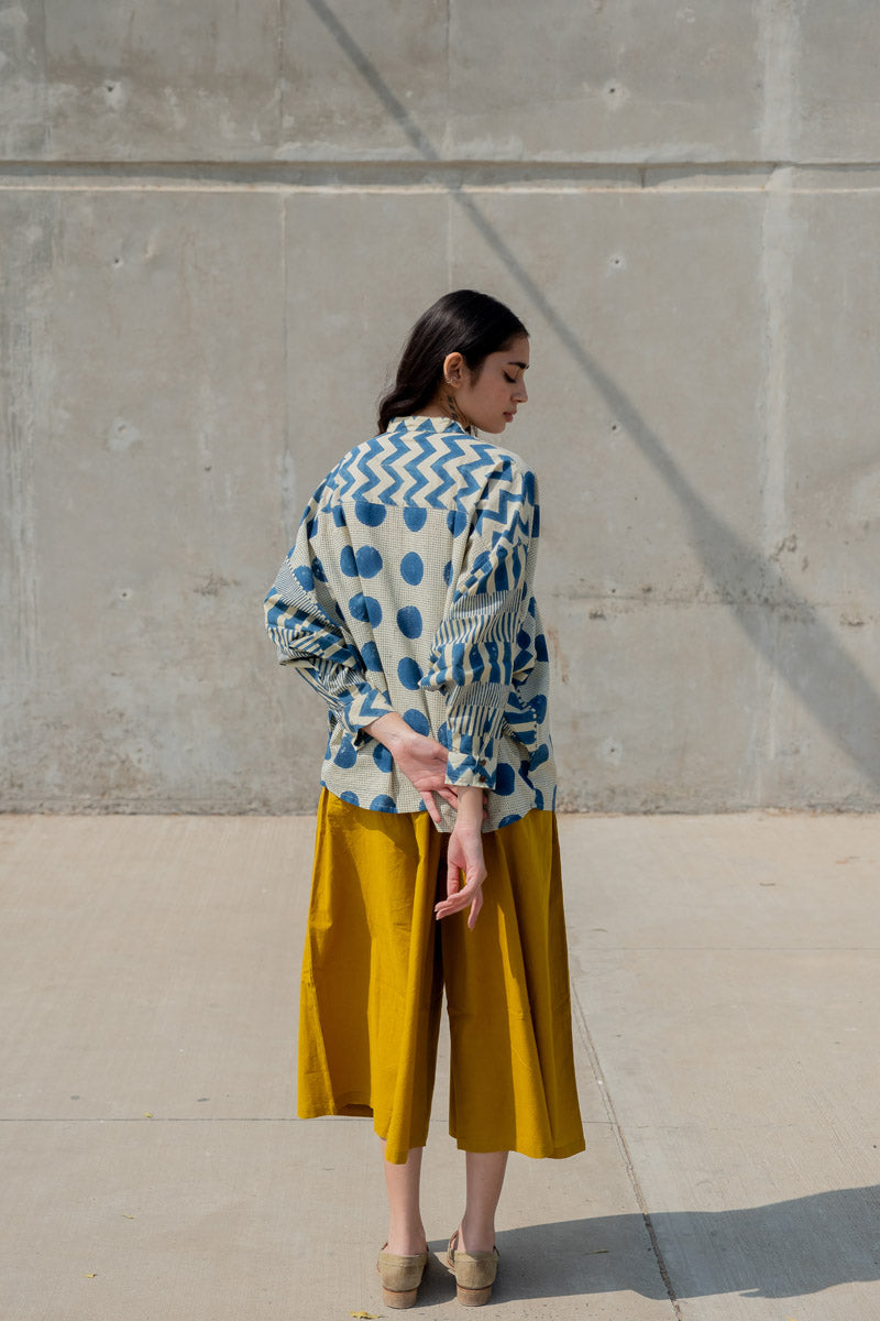 Freesize Antifit Top - Indigo Polka