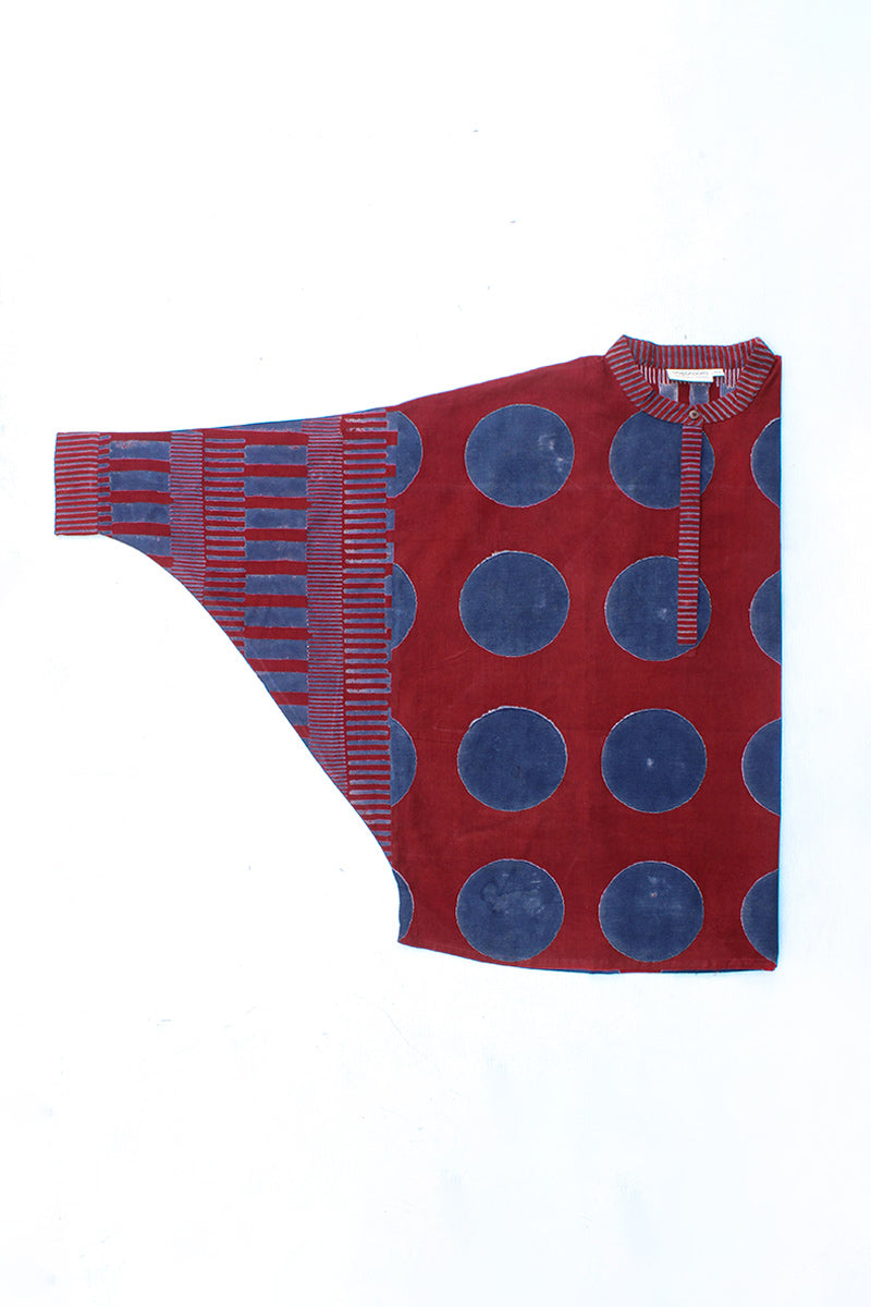 Unisex Anti Fit Shirt - Red Polka