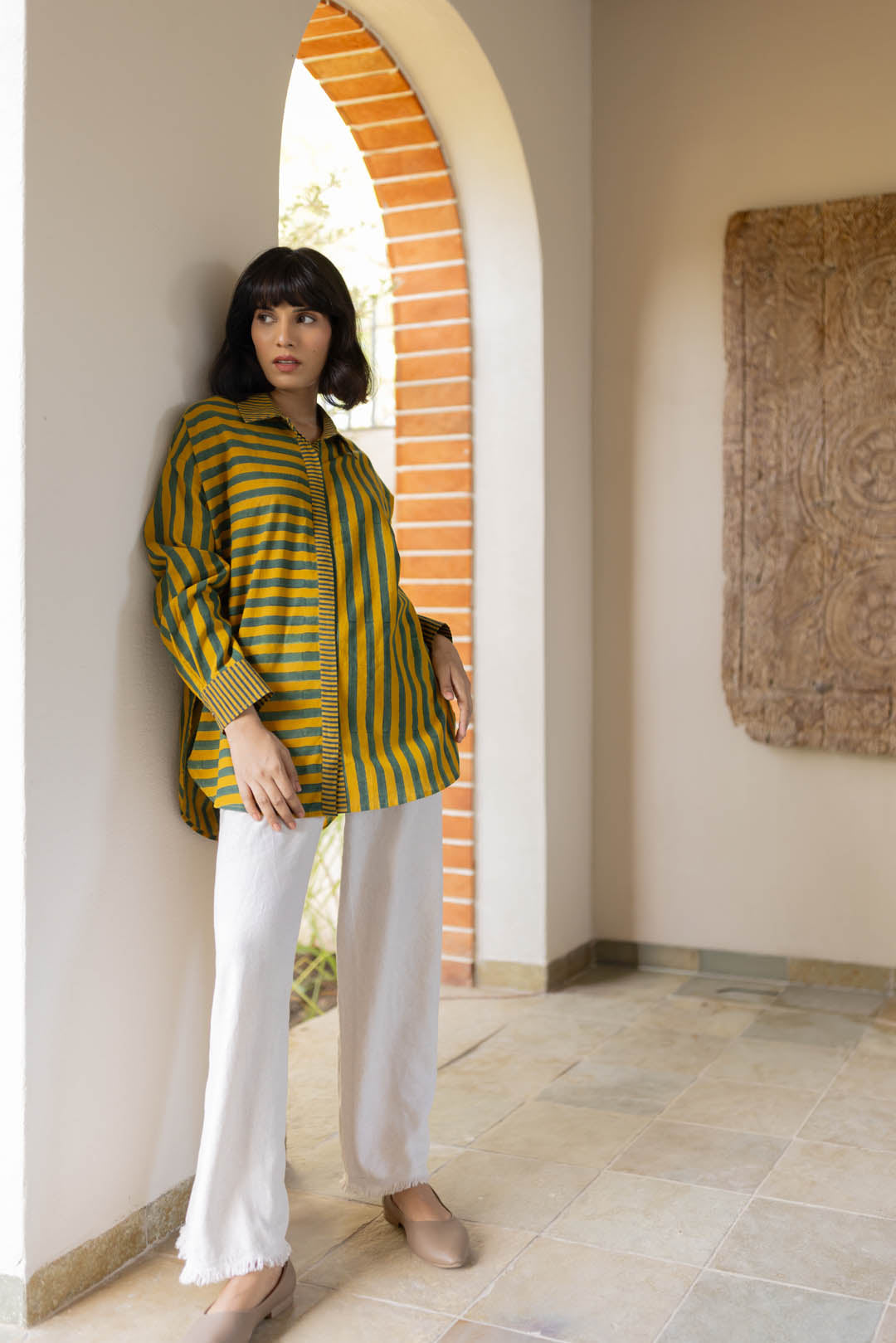 Go-to-shirt - Moss leaf