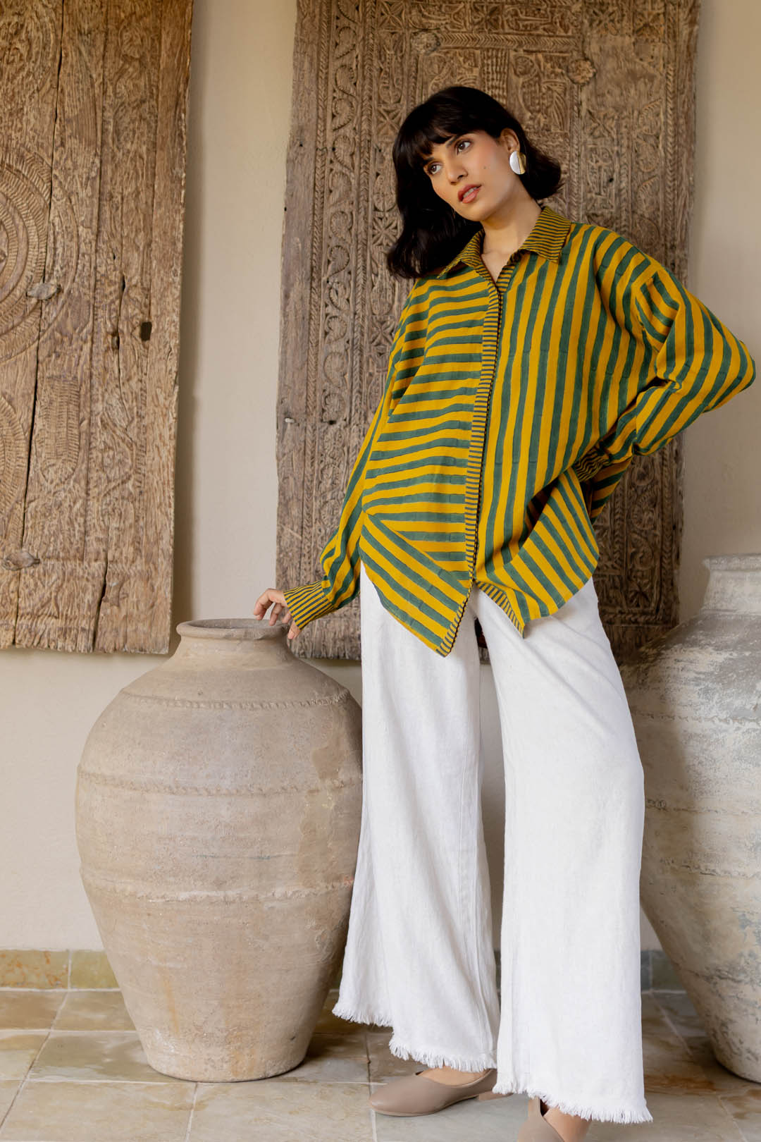 Go-to-shirt - Moss leaf