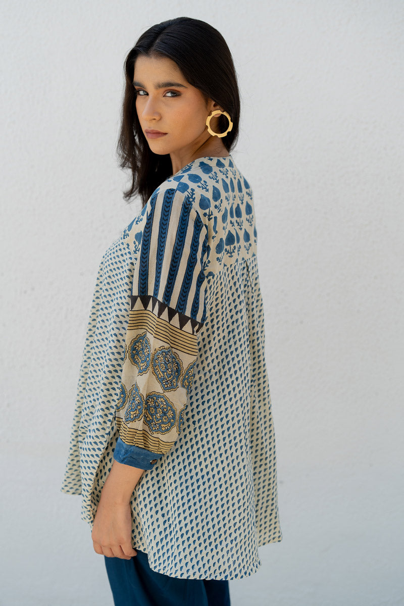 Bias Tunic - Oni Indigo