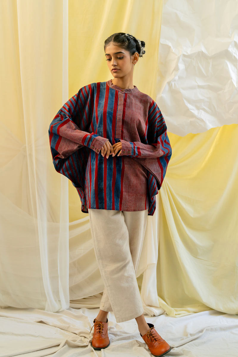 Freesize Antifit Shirt - Play of Stripes