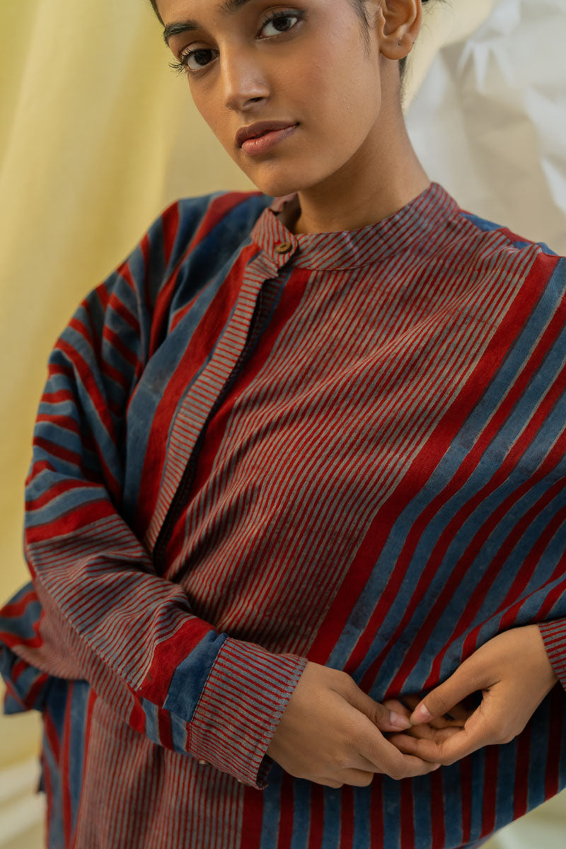 Freesize Antifit Shirt - Play of Stripes