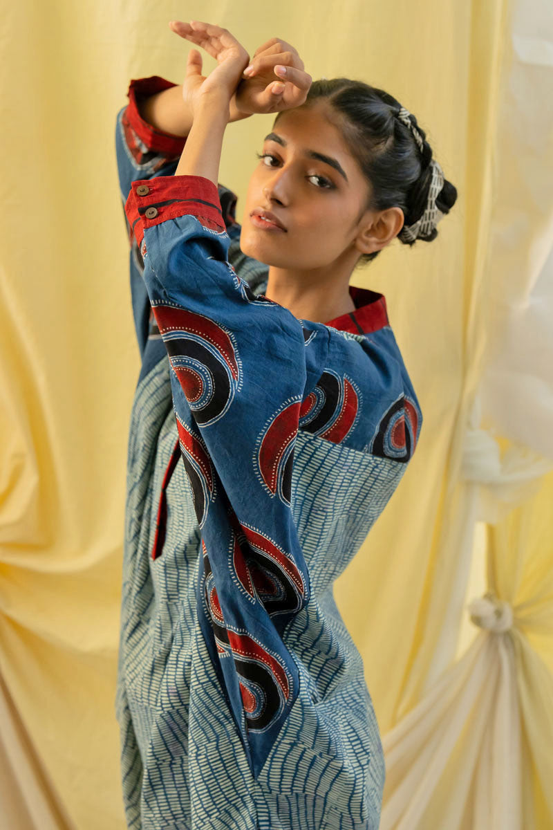 Freesize Anti-fit Top - Indigo Mridul