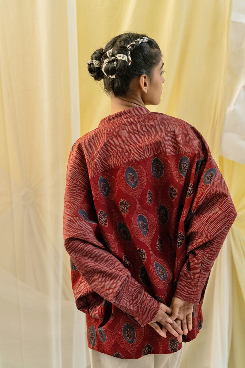 Freesize Antifit Top - Burgundy Nirmal