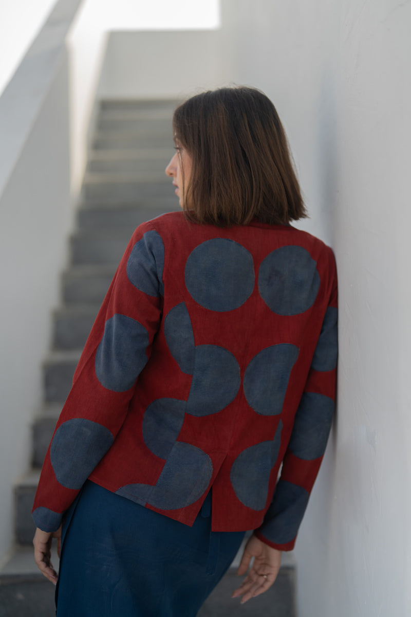 Button up Jacket-Red