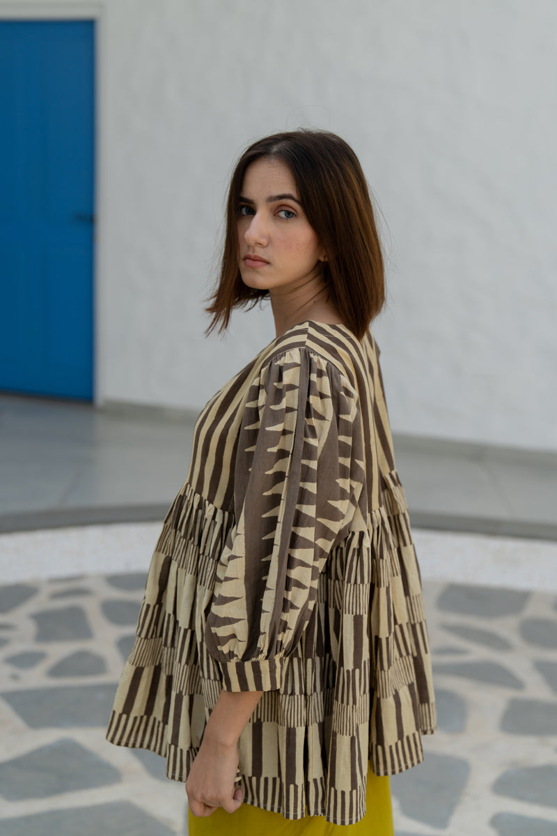 Ruyan Top-Khakhi