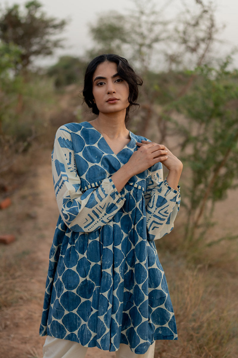 Yara Tunic - Indigo