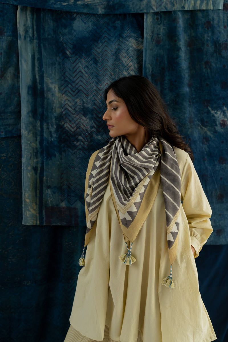Co-ord Set of 3 - Bias Tunic, Scarf & Culotte Sadeh 15