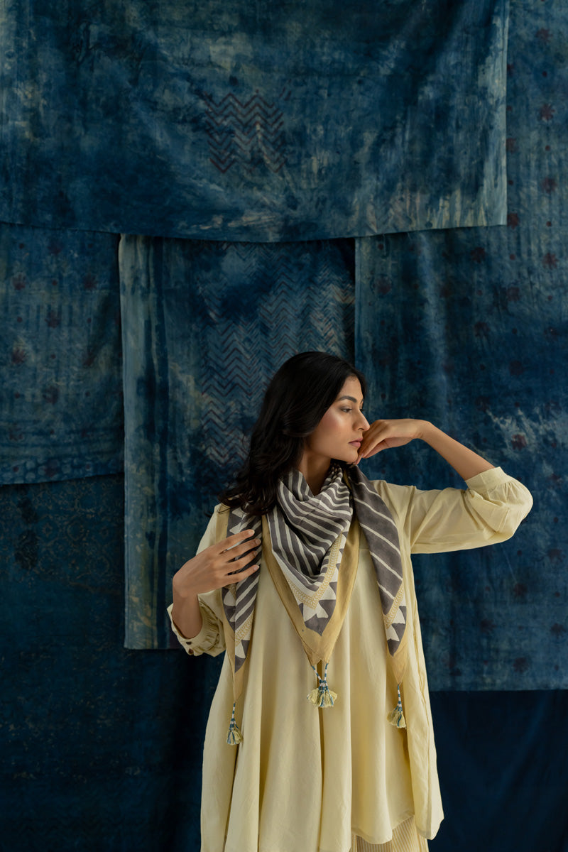 Co-ord Set of 3 - Bias Tunic, Scarf & Culotte Sadeh 15
