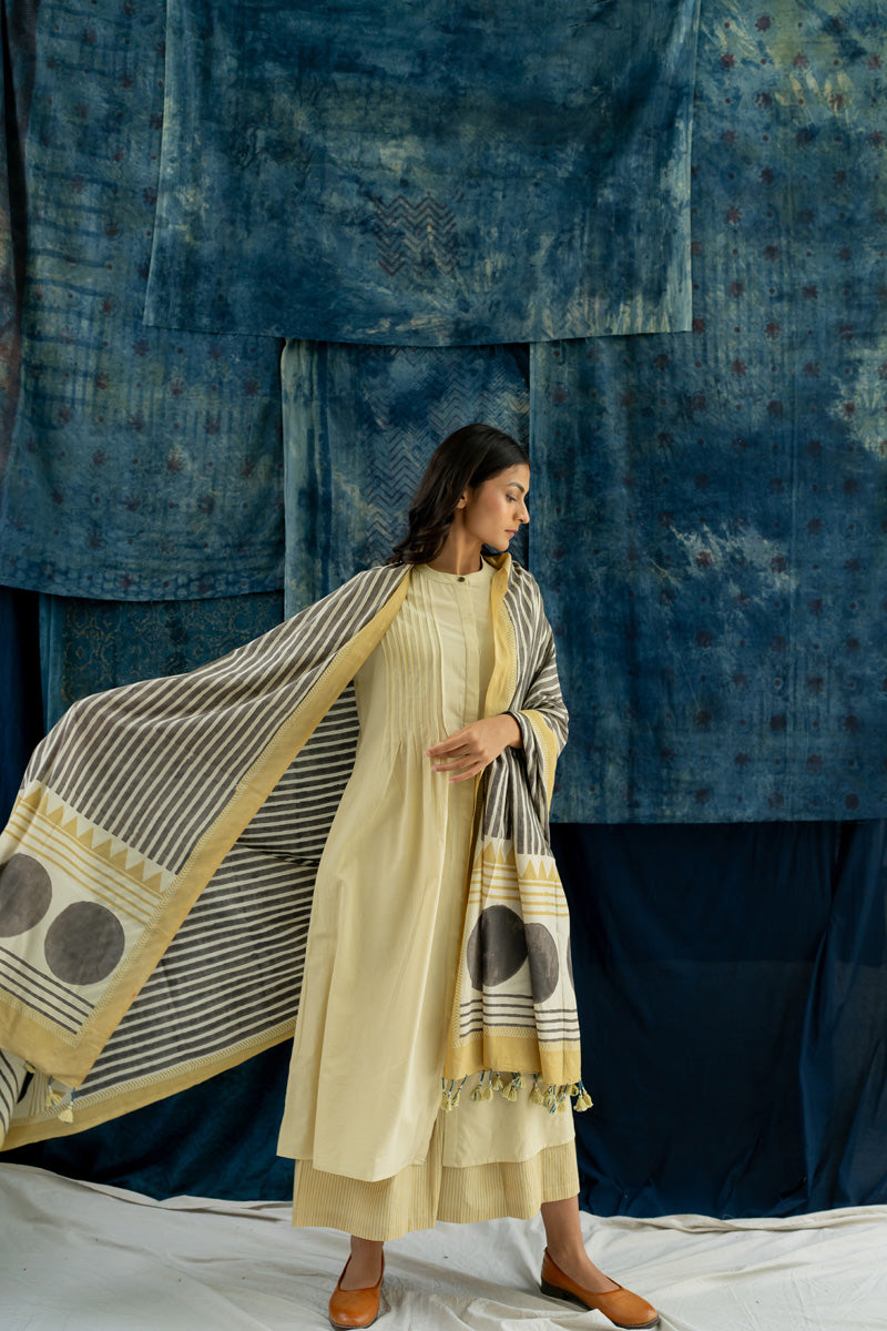 Co-ord Set of 3 - Kurta, Dupatta & Culotte Sadeh 10