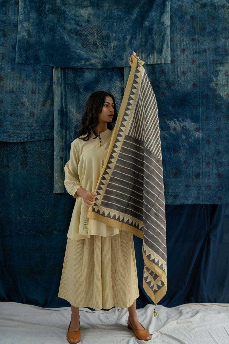 Co-ord Set of 3 - Bias Tunic, Scarf & Culotte Sadeh 15