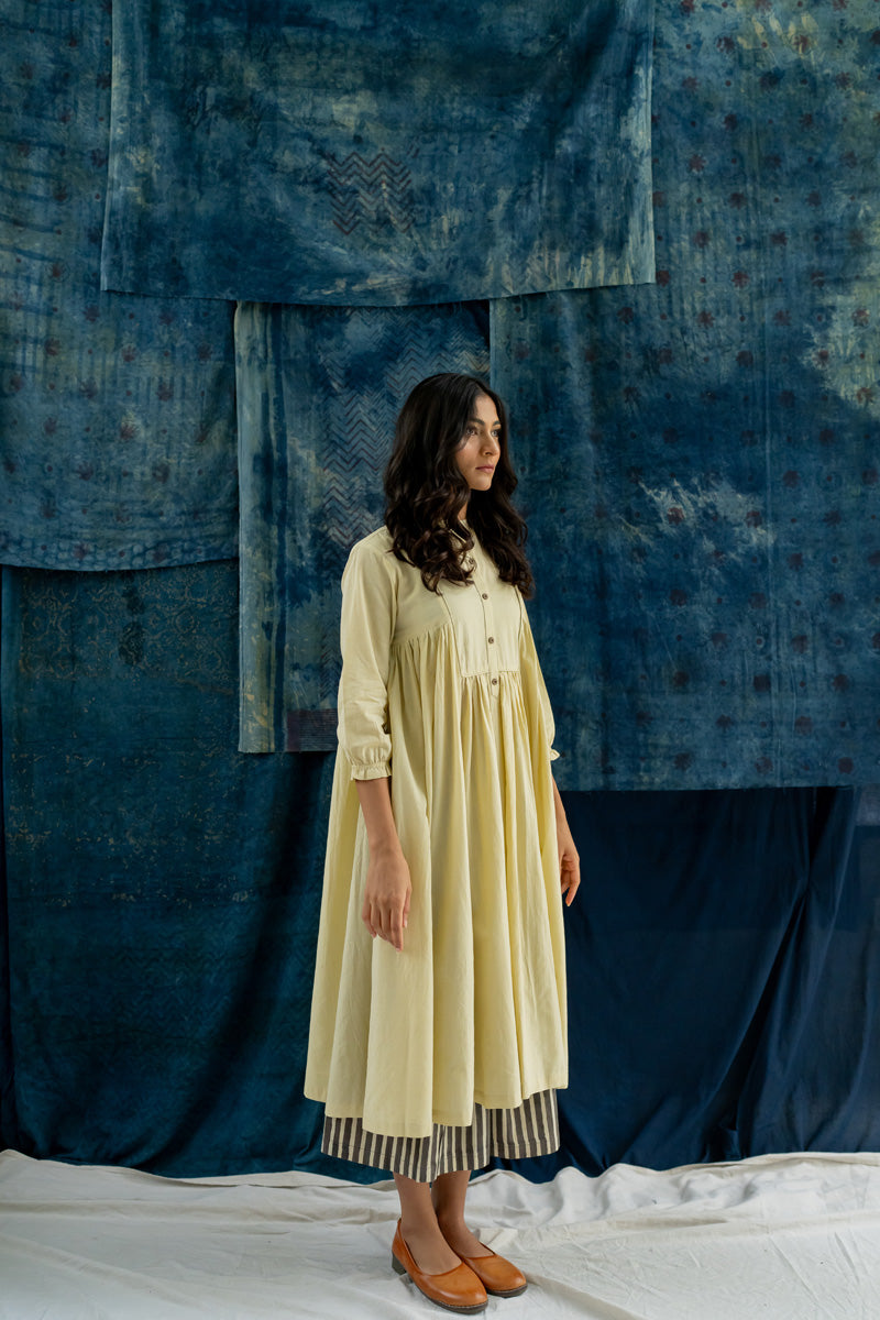 Co-ord Set of 2 - Side Pleat Kurta & Culotte Sadeh 03