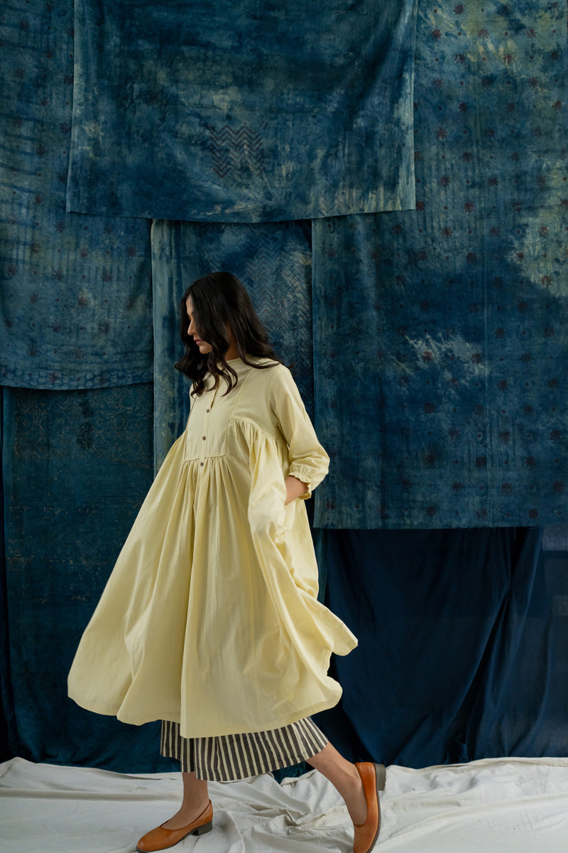 Co-ord Set of 2 - Side Pleat Kurta & Culotte Sadeh 03