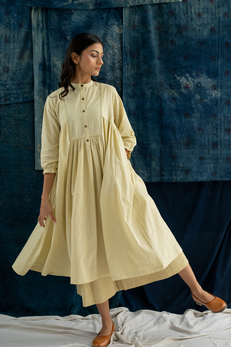 Co-ord Set of 2 - Side Pleat Kurta & Culotte Sadeh 04