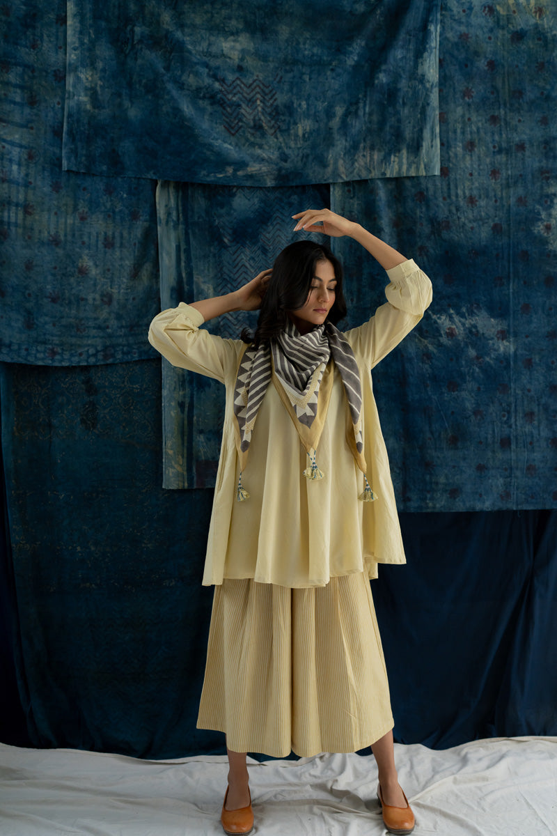 Co-ord Set of 3 - Bias Tunic, Scarf & Culotte Sadeh 15