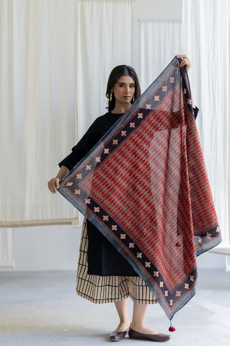 Set of 3 - Kurta, Culottes & Scarf - Mrida 14