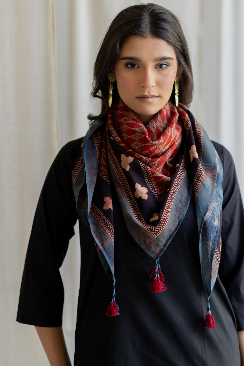 Set of 3 - Kurta, Culottes & Scarf - Mrida 14