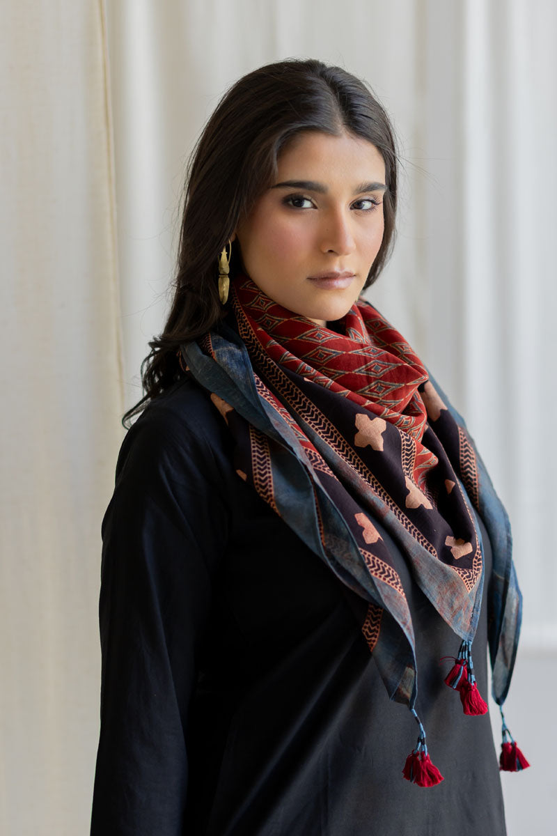 Set of 3 - Kurta, Culottes & Scarf - Mrida 14