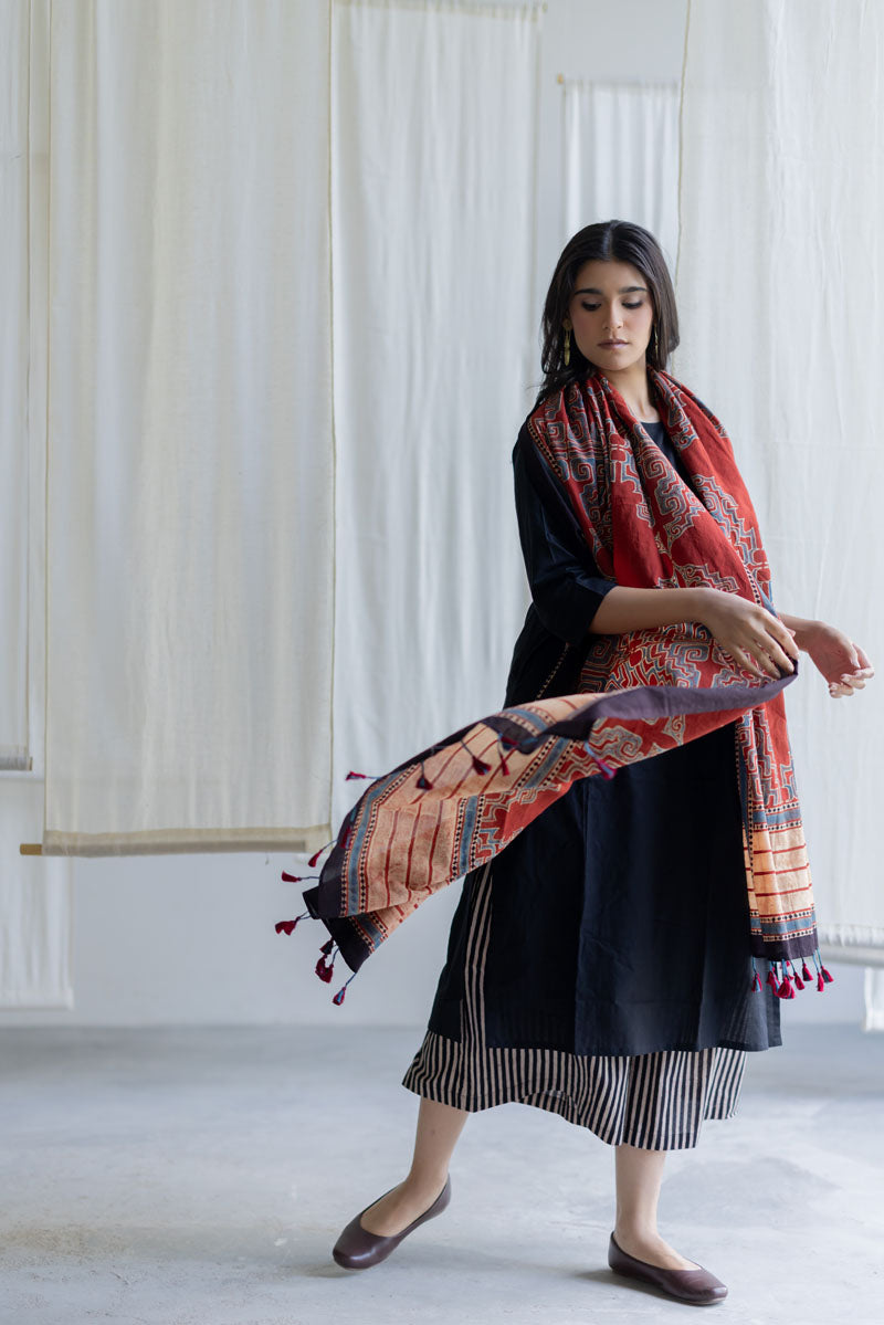 Set of 3 - Kurta, Culottes & Dupatta - Mrida 18