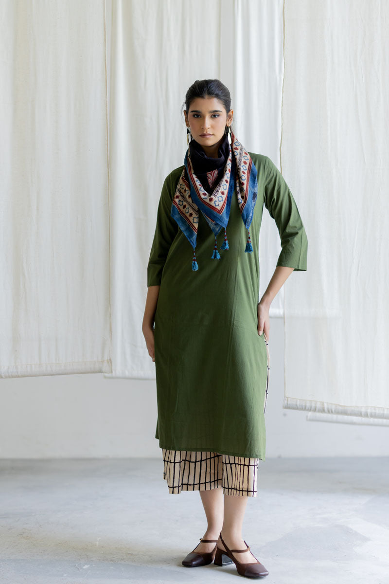 Set of 3 - Kurta, Culottes & Scarf - Mrida 15
