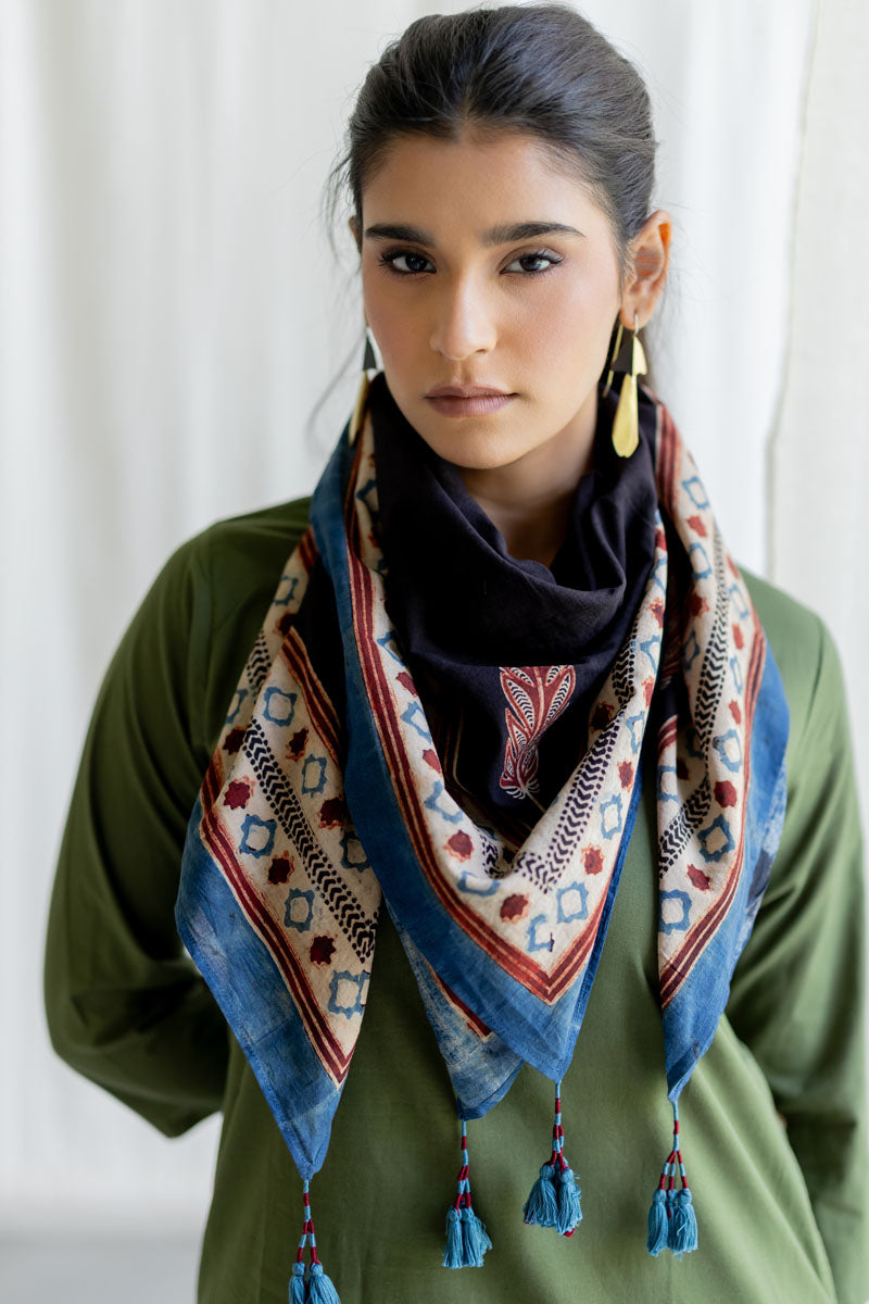 Set of 3 - Kurta, Culottes & Scarf - Mrida 15