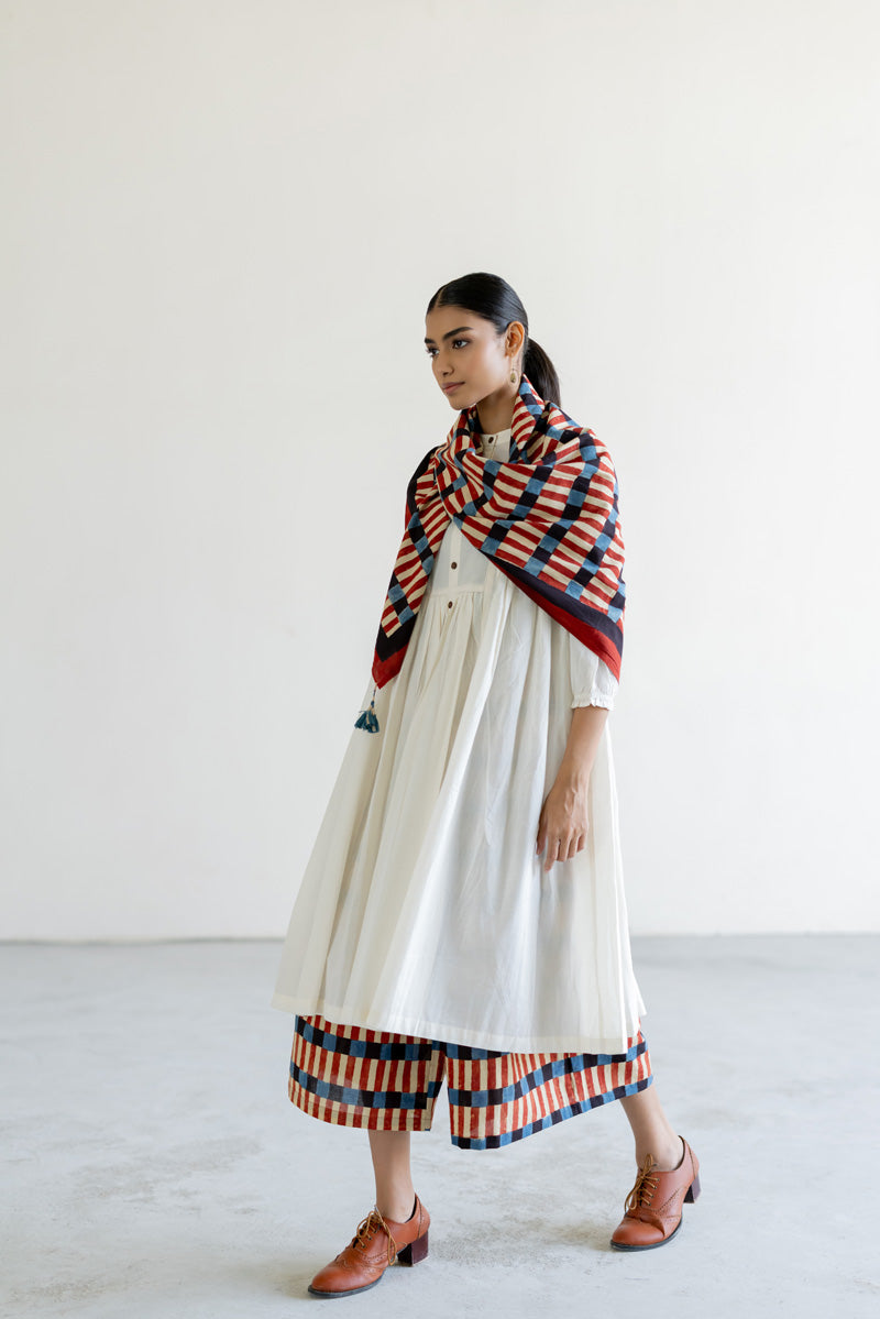 Set of 3 - Kurta, Scarf & Culotte - Ona 06