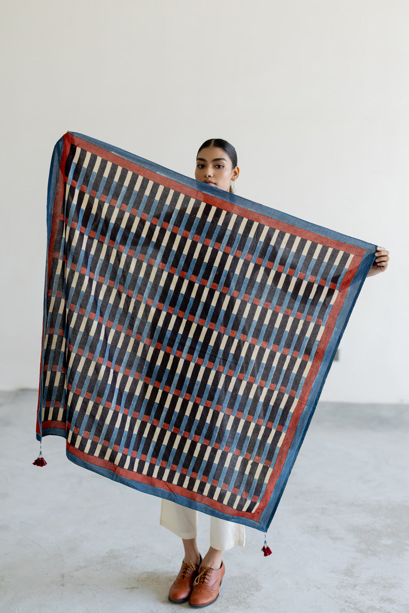 Set of 3 - Kurta, Scarf & Pant - Ona 12