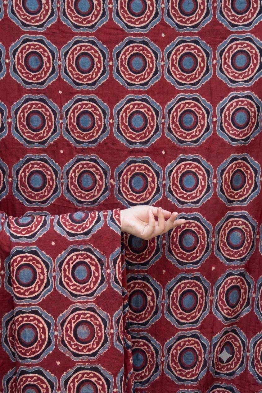 Cotton Fabric - Wasl Burgundy