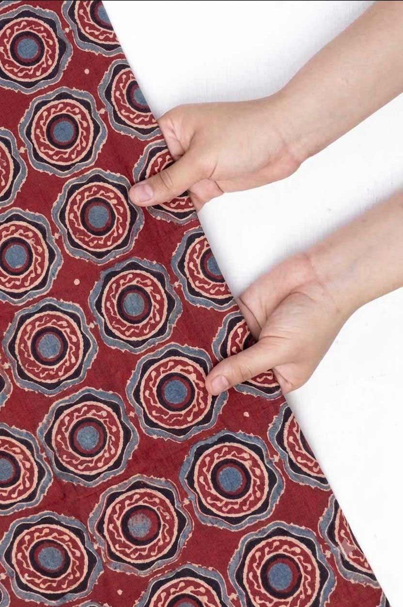 Cotton Fabric - Wasl Burgundy