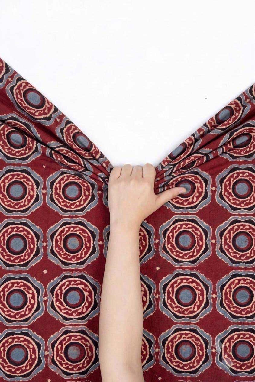 Cotton Fabric - Wasl Burgundy