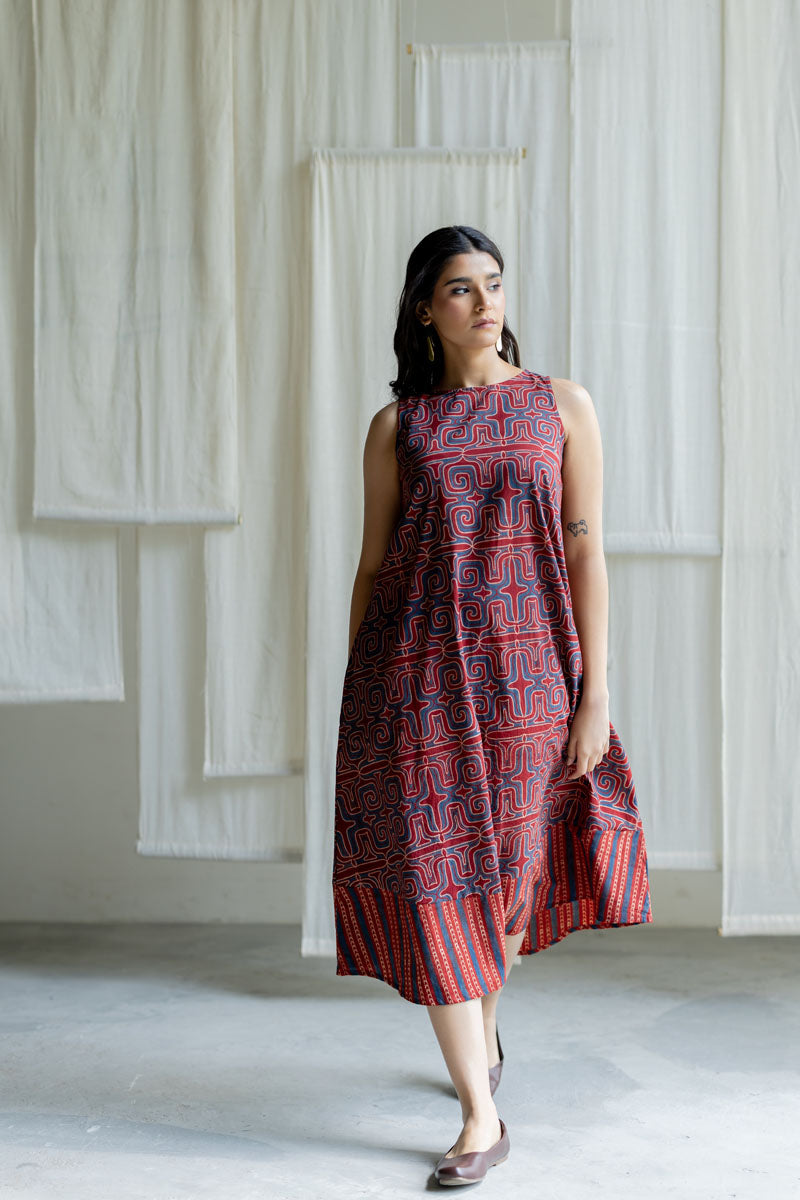 Easy Charm Dress - Prithvi Red