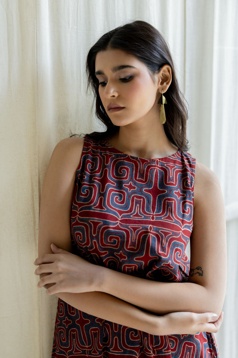 Easy Charm Dress - Prithvi Red