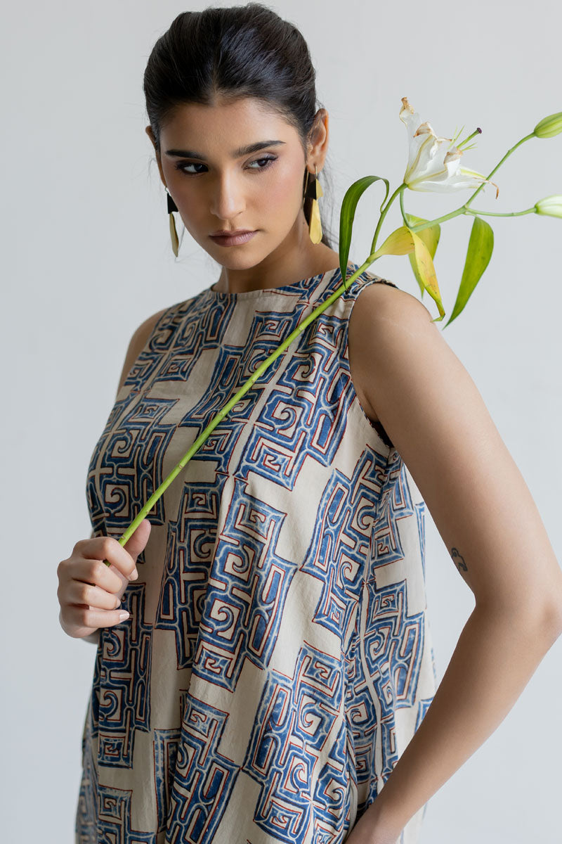 Easy Charm Dress - Avani Natural White