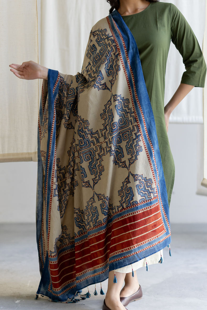 Cotton Dupatta - Kshiti