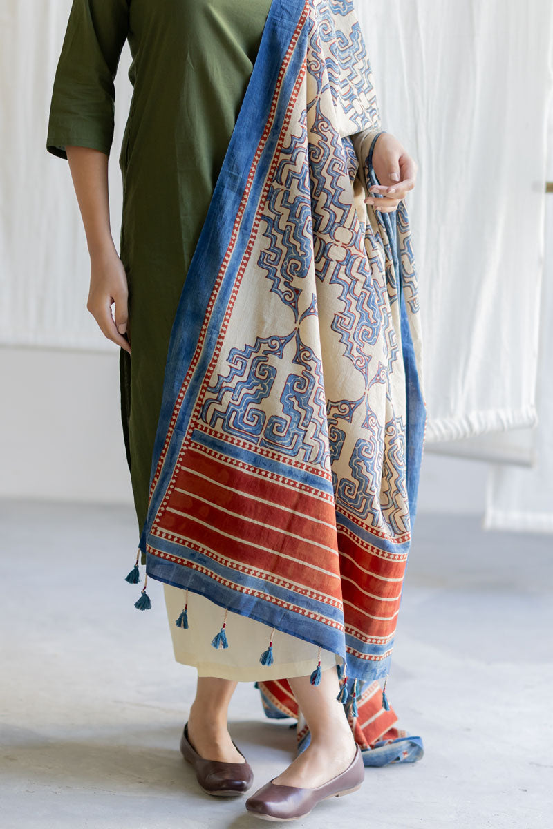 Cotton Dupatta - Kshiti