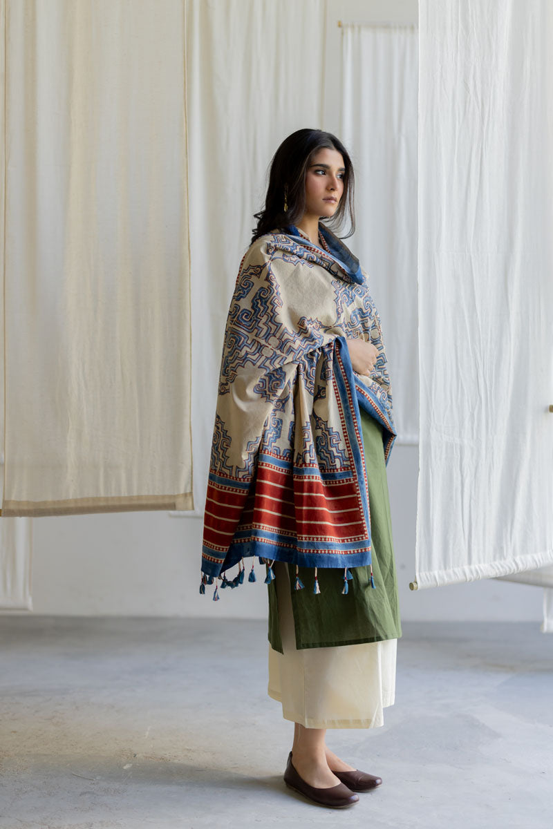 Cotton Dupatta - Kshiti