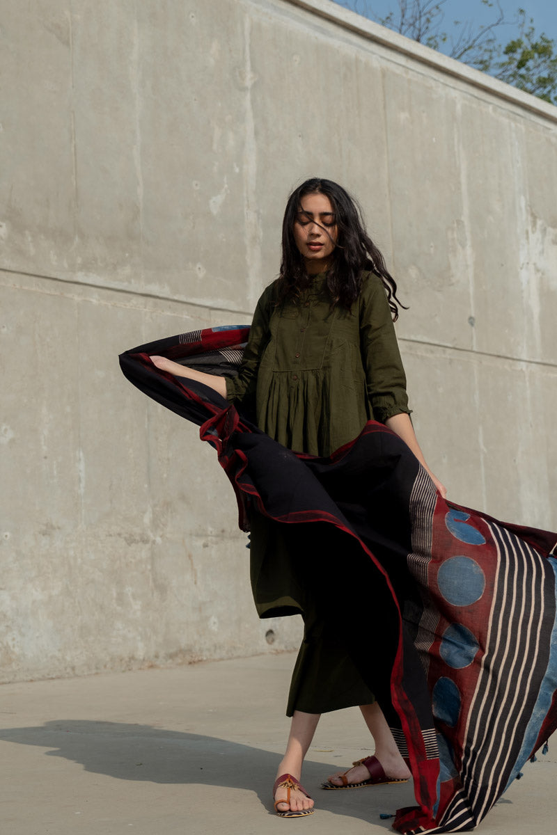Cotton Dupatta - Black