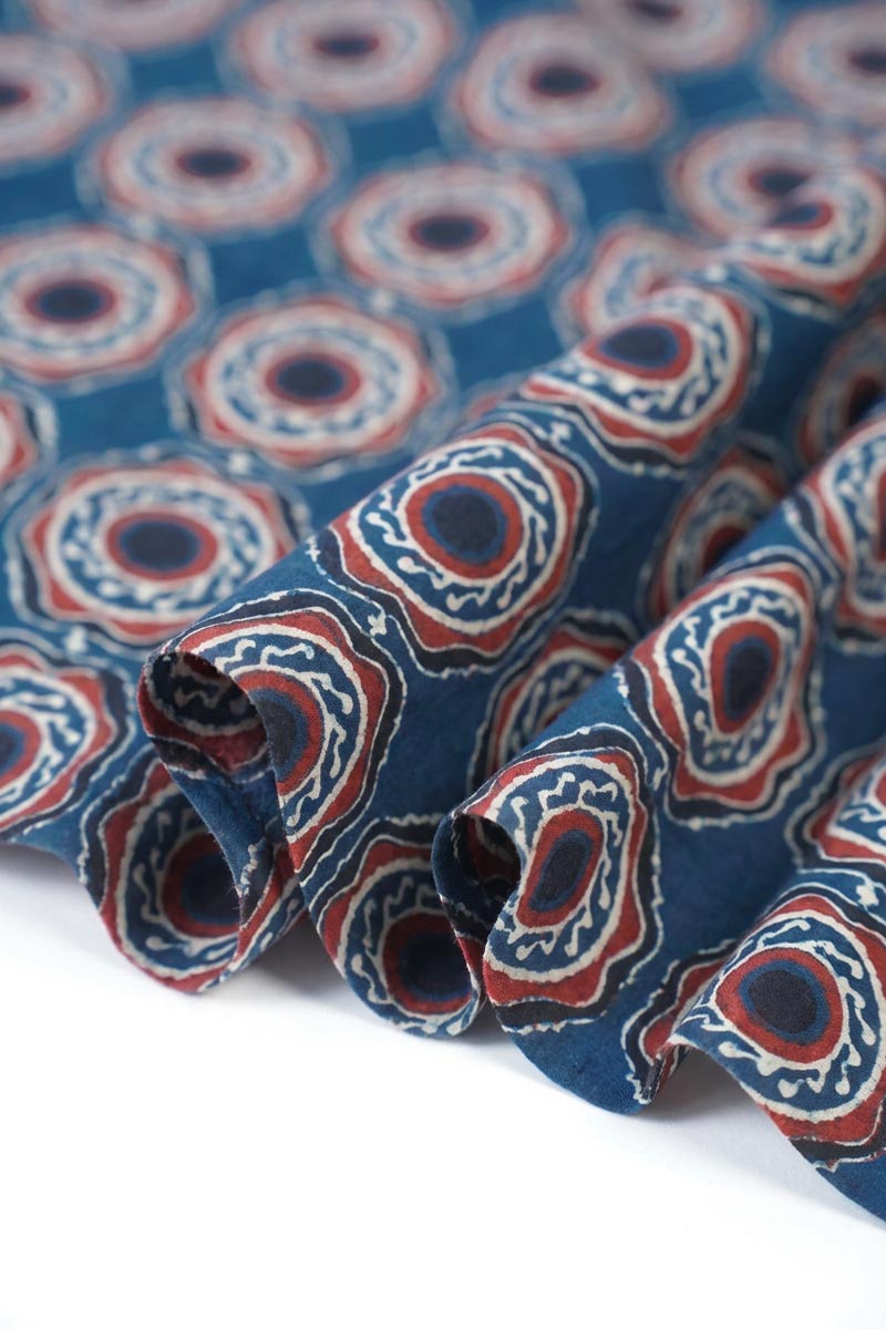 Cotton Fabric - Wasl Indigo