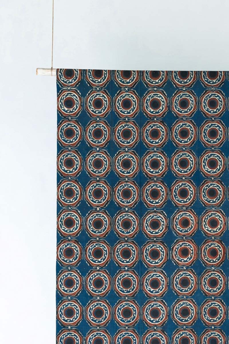 Cotton Fabric - Wasl Indigo