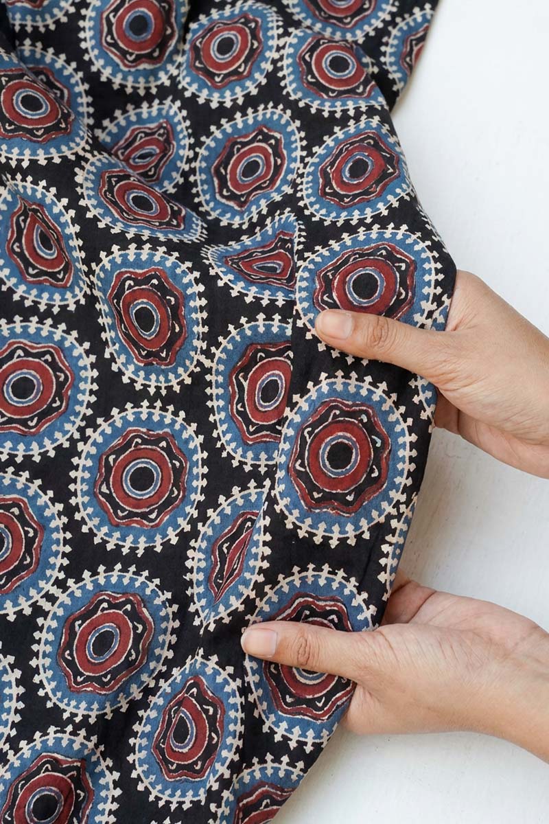 Cotton Fabric - Fara Black