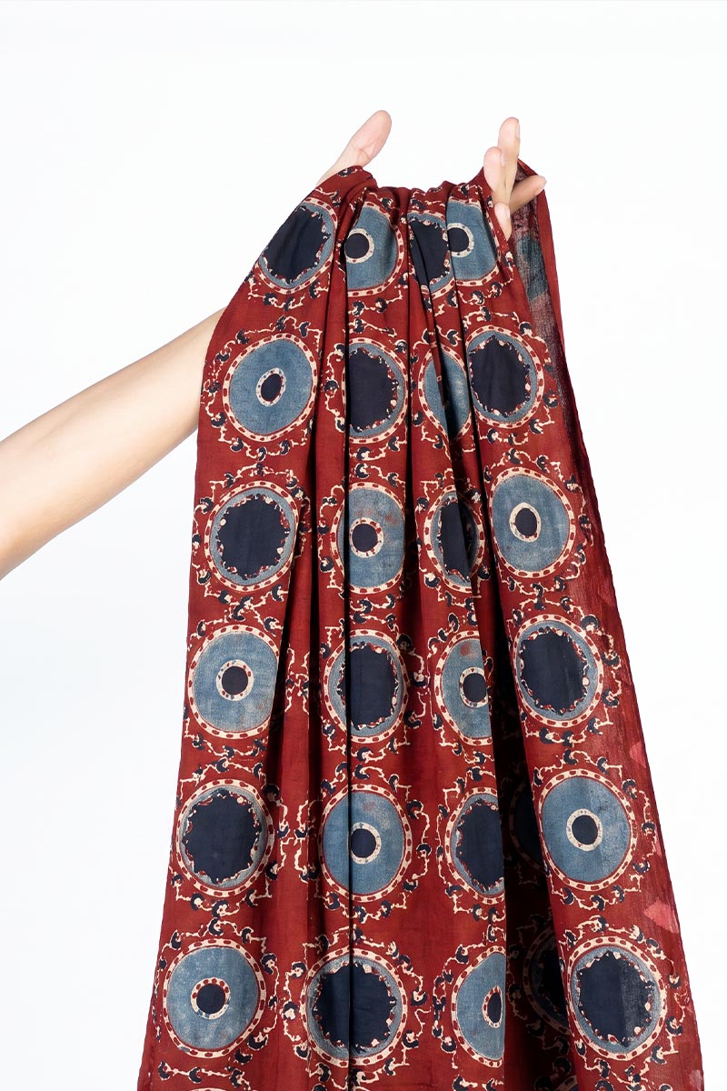 Cotton Fabric - Farhana Burgundy