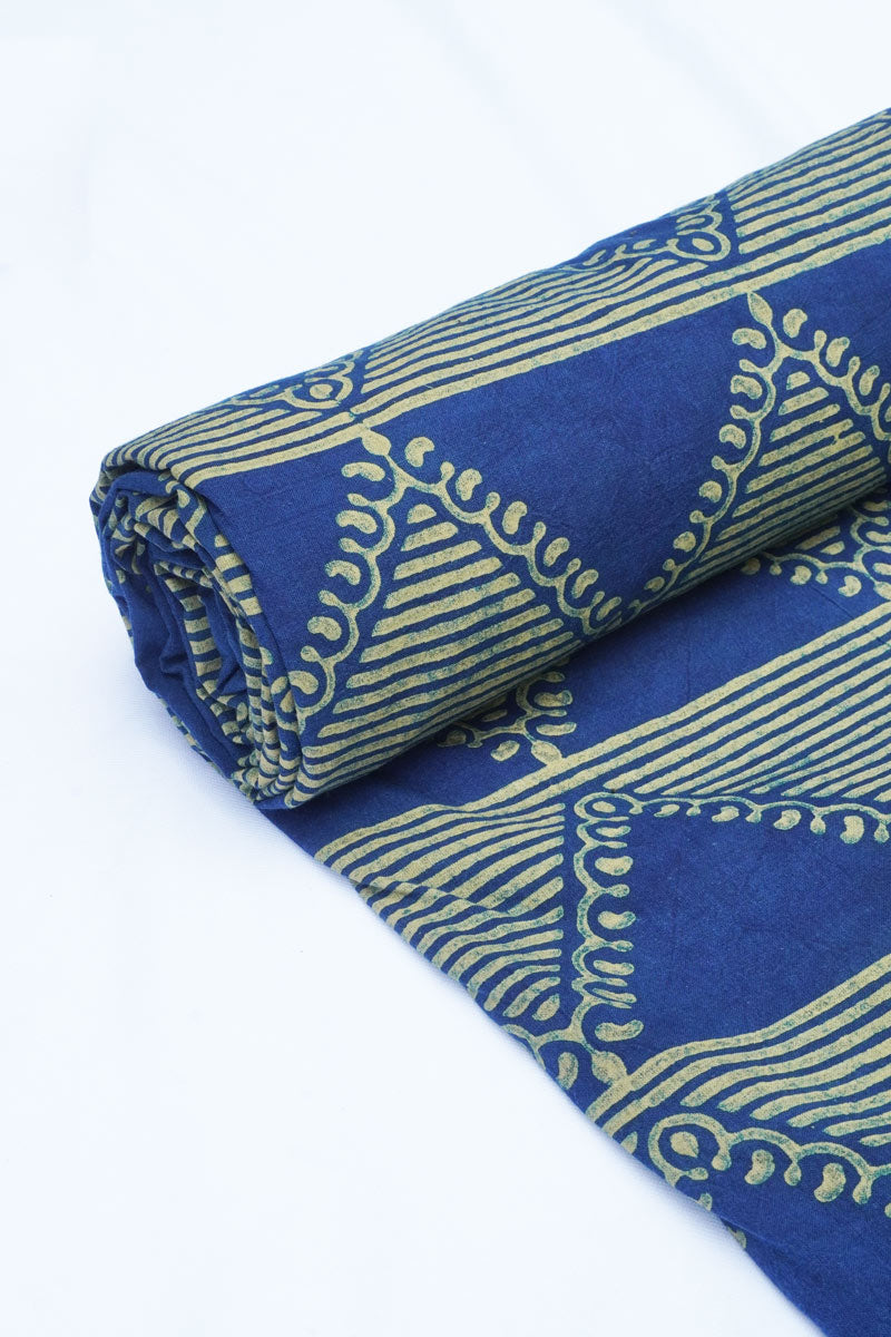 Cotton Fabric - Imani Indigo & Henna