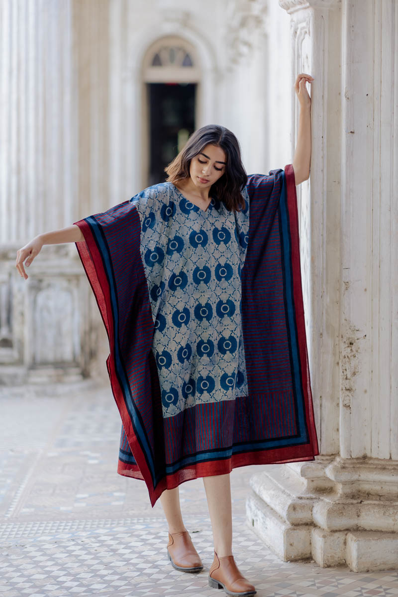 Freesize Kaftan - Indigo Neeha