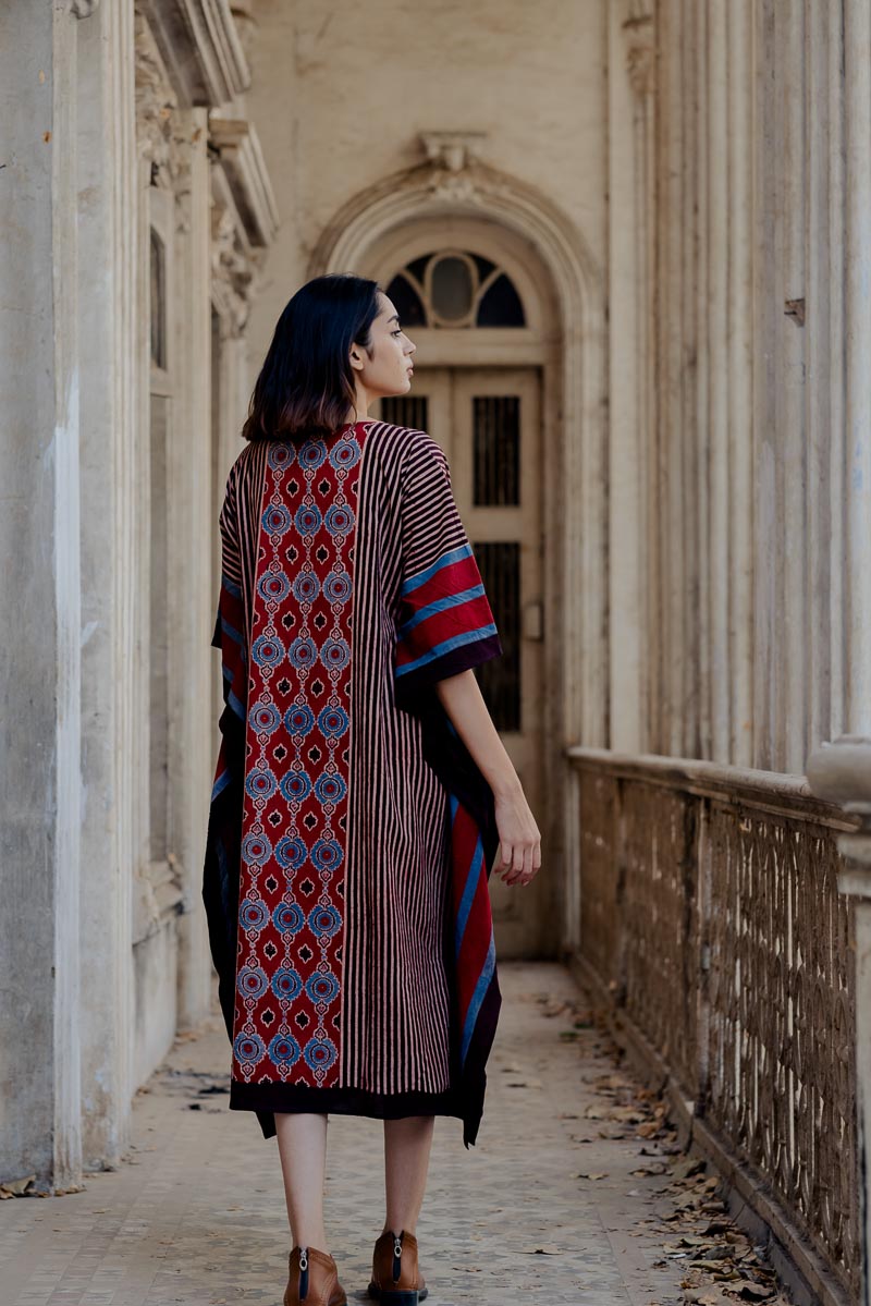 Freesize Kaftan - Red Nizana